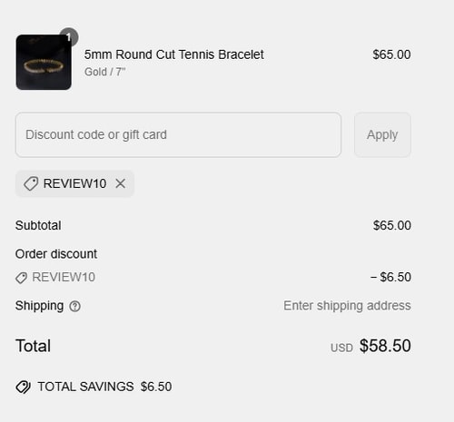 proof of working IceClique Jewelry discount codes REVIEW10