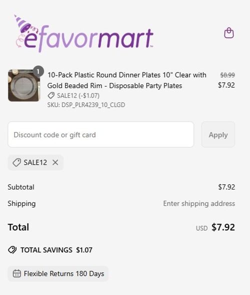 proof of working eFavormart discount codes SALE12