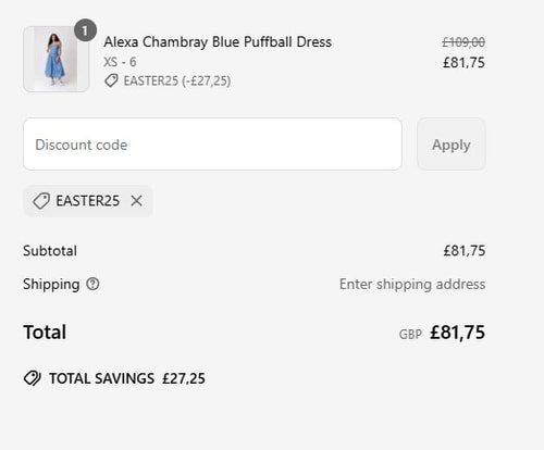 proof of working AMYLYNN discount codes EASTER25