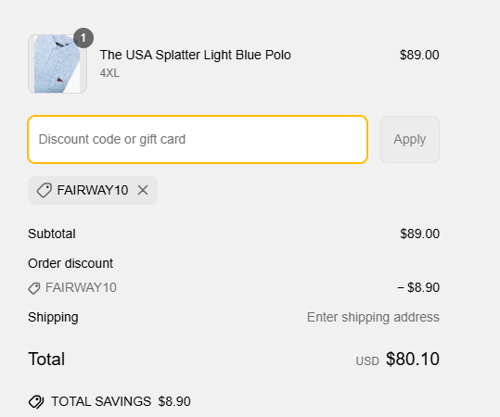 proof of working Breezy Golf discount codes FAIRWAY10