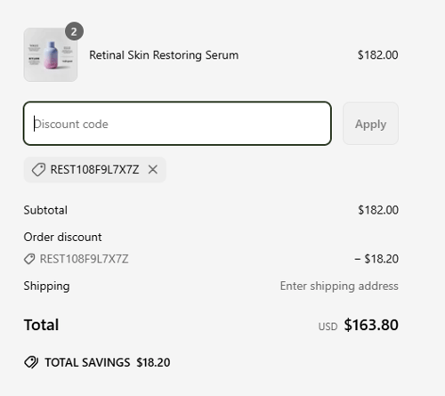 proof of working Rest Religion discount codes REST108✱✱✱✱✱✱✱