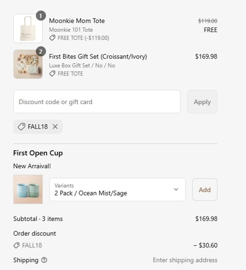 proof of working Moonkie discount codes FALL18