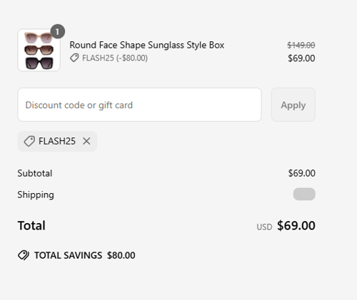 proof of working Velvet Eyewear promo codes FLASH25