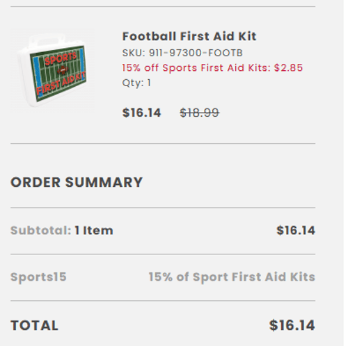 proof of working e-FirstAidSupplies coupon codes Spor✱✱✱✱