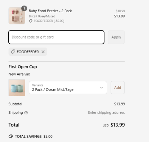 proof of working Moonkie discount codes Foodfeeder