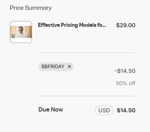 proof of working Black Belt Startup discount codes BBFRIDAY