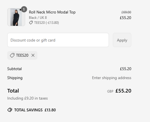 proof of working Lavender Hill Clothing discount codes TEES20