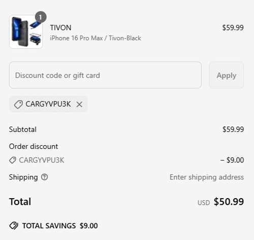 proof of working CASELES coupon codes CARGYVPU3K