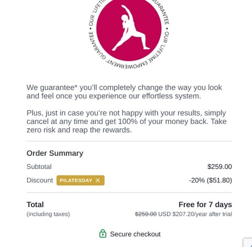 proof of working Pilates Project coupon codes PILATESDAY
