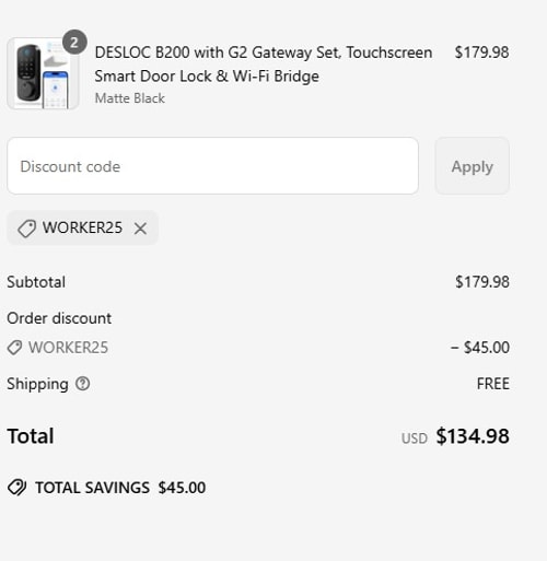 proof of working DESLOC coupon codes WORKER25