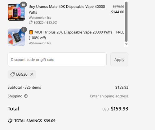 proof of working Vapingland coupon codes EGG20