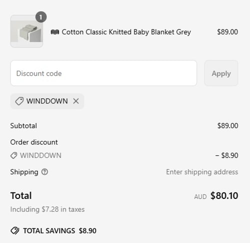 proof of working Woven Woven discount codes WINDDOWN