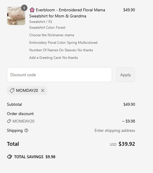 proof of working Canvasgiftco discount codes MOMDAY20