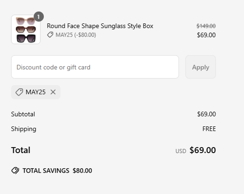 proof of working Velvet Eyewear promo codes MAY25