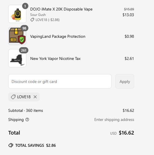 proof of working Vapingland coupon codes LOVE18