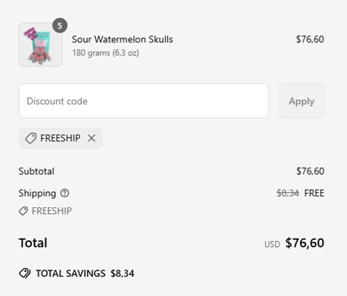 proof of working TaztyCandy discount codes FREESHIP