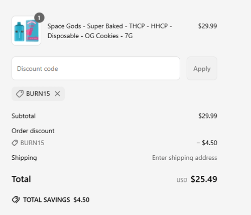 proof of working Burning Daily discount codes BURN15