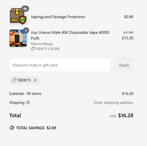 proof of working Vapingland coupon codes NEW15