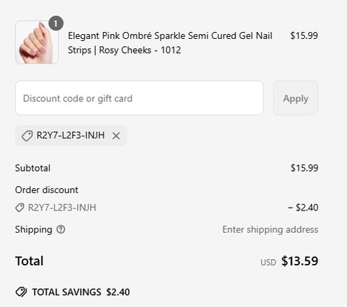 proof of working Danni & Toni coupon codes R2Y7-L2F3-INJH