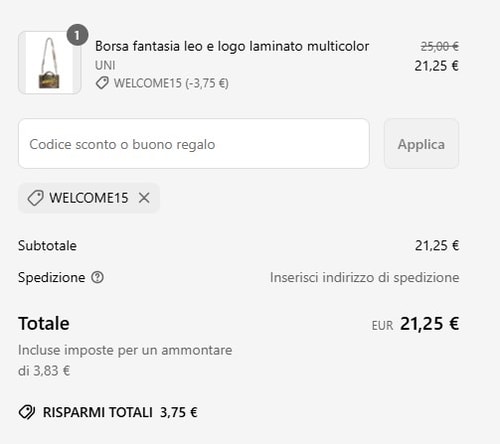proof of working Preludio Moda codici sconto WELCOME15