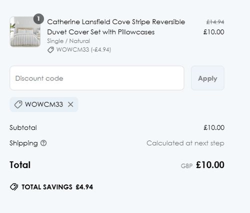proof of working That Home Shop discount codes WOWCM33