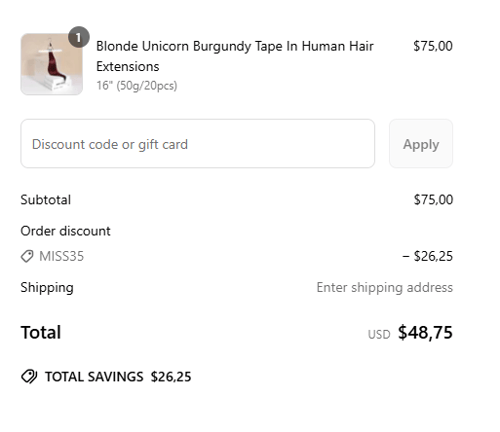 proof of working Blonde Unicorn discount codes MISS35