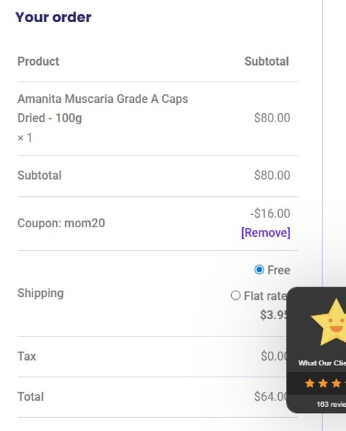 proof of working Dreamer Shrooms coupon codes MOM20
