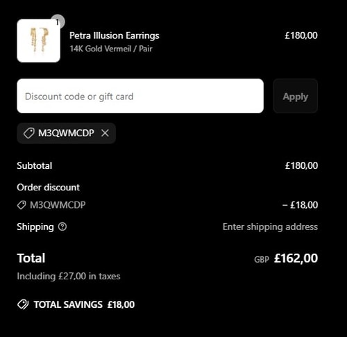 proof of working Aaria London discount codes M3QWMCDP