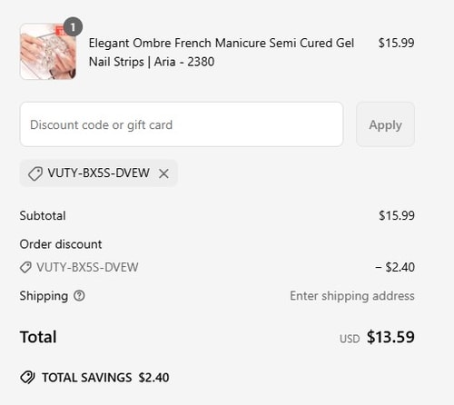 proof of working Danni & Toni coupon codes VUTY-BX5S-DVEW