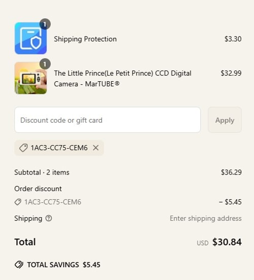 proof of working MarTUBE discount codes 1AC3-CC75-CEM6