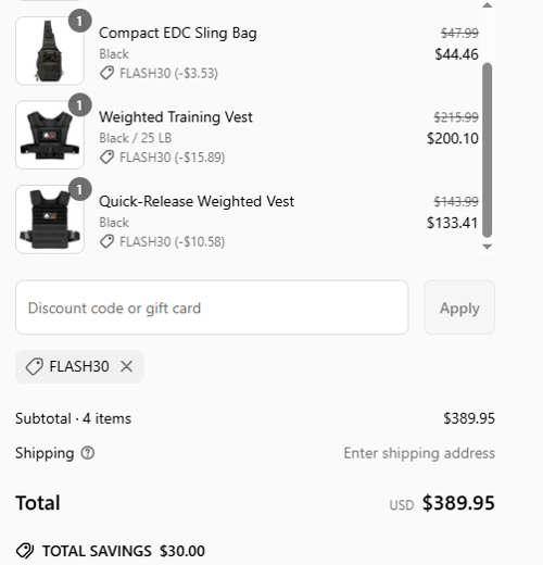 proof of working Wolf Tactical discount codes FLASH30