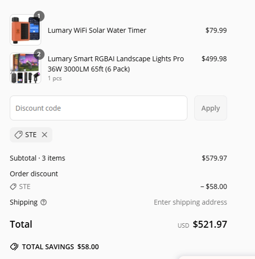 proof of working Lumary discount codes STE