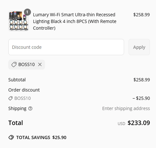 proof of working Lumary discount codes BOSS10
