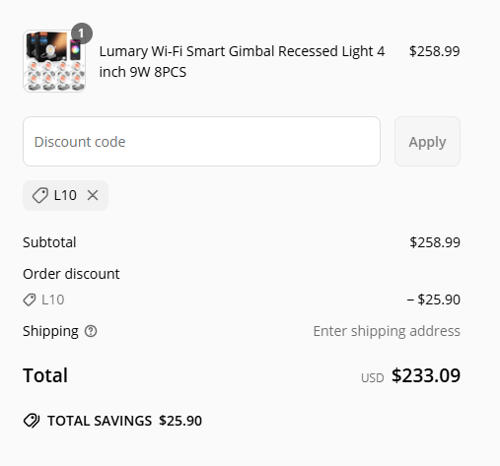 proof of working Lumary discount codes L10