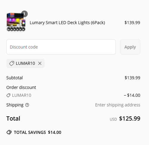 proof of working Lumary discount codes LUMA✱✱✱