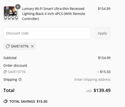 proof of working Lumary discount codes SAVE10776