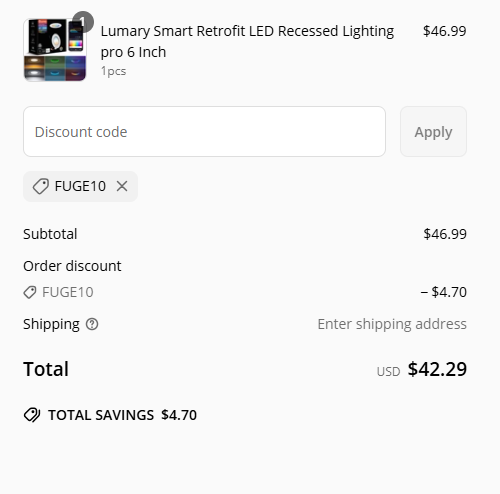 proof of working Lumary discount codes FUGE10