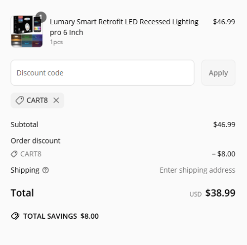 proof of working Lumary discount codes CART8