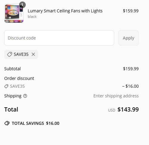 proof of working Lumary discount codes SAVE35