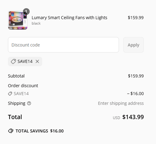 proof of working Lumary discount codes SAVE14