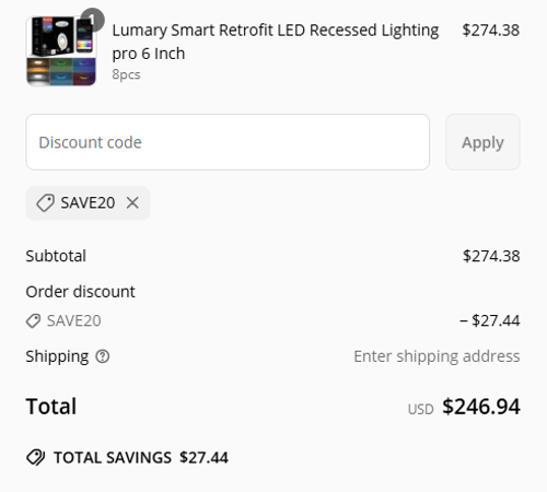 proof of working Lumary discount codes SAVE20