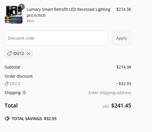 proof of working Lumary discount codes dg12