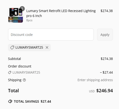 proof of working Lumary discount codes LUMARYSMART25
