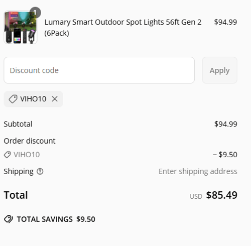 proof of working Lumary discount codes VIHO10