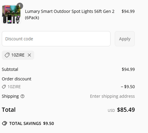proof of working Lumary discount codes 10ZIRE