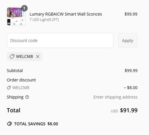 proof of working Lumary discount codes WELCM8