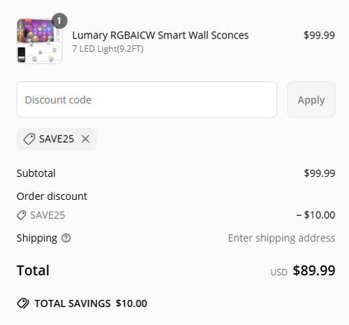 proof of working Lumary discount codes SAVE25
