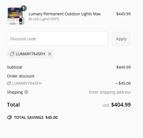 proof of working Lumary discount codes LUMARY7645FH