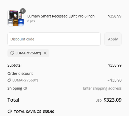 proof of working Lumary discount codes LUMARY7568YJ