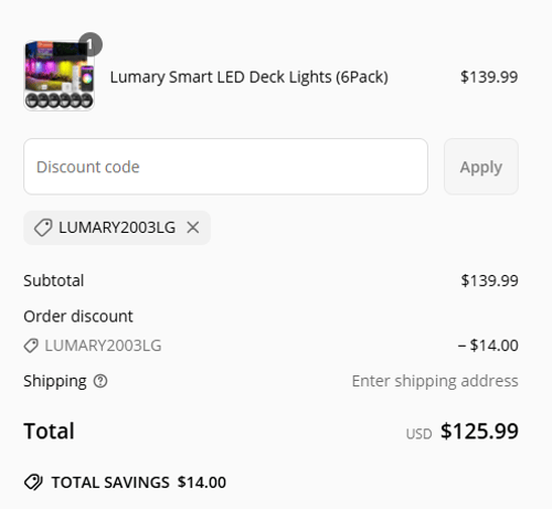 proof of working Lumary discount codes LUMARY2003LG